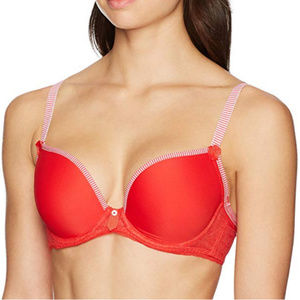 Freya Deco Vibe Underwire Molded Plunge Bra RED